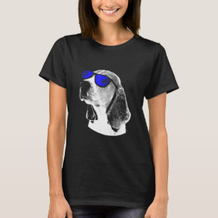T-shirt Canard lunettes de soleil fête chien chien chien a