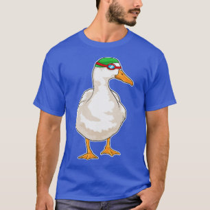 T-shirt Canard nager lunettes de natation