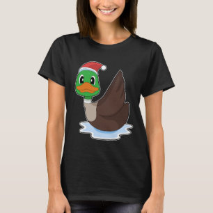 T-shirt Canard Noël chapeau