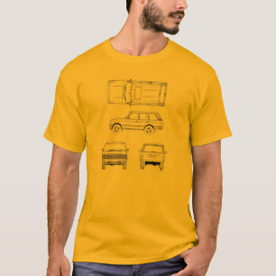 T-shirt Canard vintage classique de randonnée de voiture