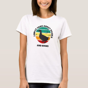 T-shirt Canards Et Livres S'Intéressent Aux Animaux Retro