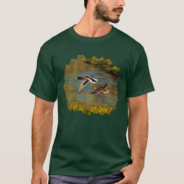 T-shirt Canards-Majards Survolant L'Étang (Devant)