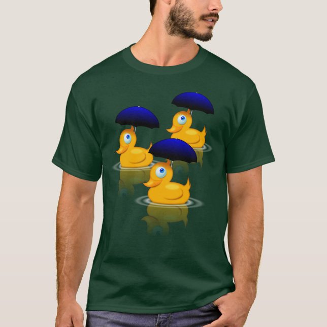 T-shirt Canards multiples de parapluie (Devant)