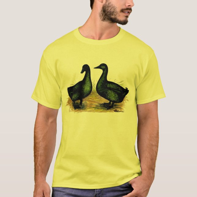 T-shirt Canards :  Paires de Cayuga (Devant)