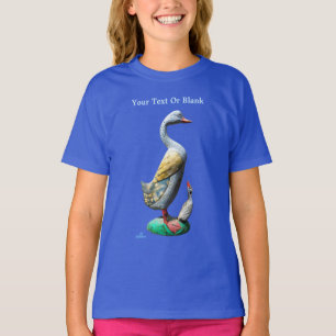 T-shirt Canards patinés en bois