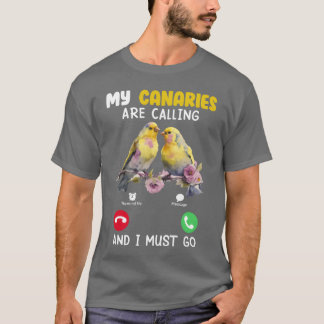 T-shirt Canary Bird Mes Canaries Appelent Oiseau garçon Am