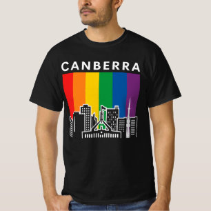 T-shirt Canberra LGBT Drapeau Fierté   Capitale australien