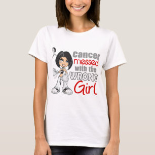 T-shirt Cancer carcinoïde sali avec Girl.png faux