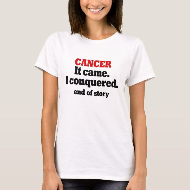 T-shirt Cancer. Célébrez le Cancer libre. Félicitations (Devant)