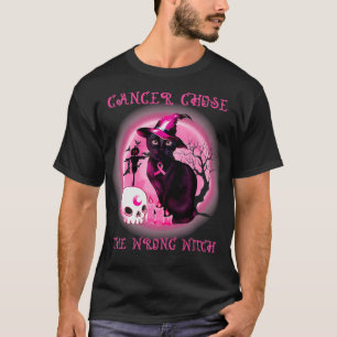 T-shirt Cancer Choix d'une sorcière incorrecte Chat noir C