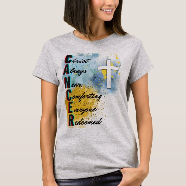 T-shirt Cancer Christian Tee (Devant)