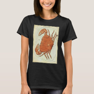 T-shirt Cancer Crabe Constellation Vintage, Miroir d'Urani