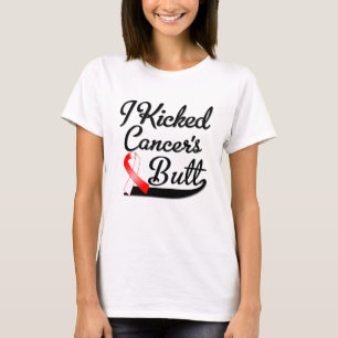 T-shirt Cancer de carcinome malpighien j'ai donné un coup