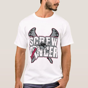T-shirt Cancer de la gorge de vis