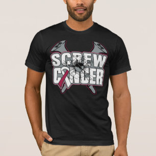 T-shirt Cancer de la gorge de vis