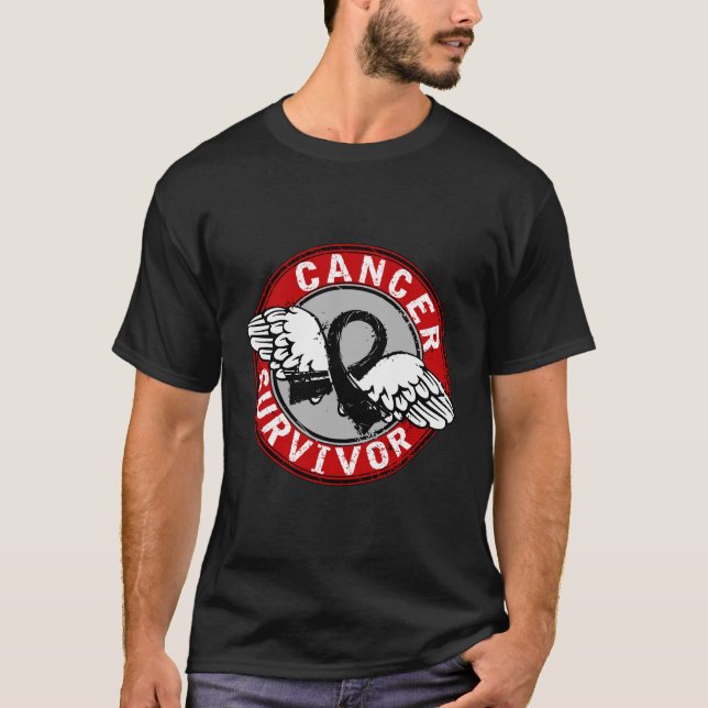 T-shirt Cancer de la peau du survivant 14 (Devant)