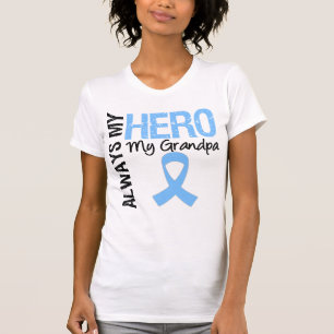 T-shirt Cancer de la prostate toujours mon héros mon