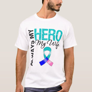 T-shirt Cancer de la thyroïde TOUJOURS MON HÉROS MON