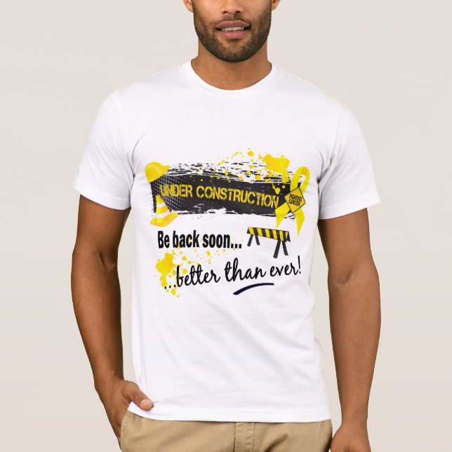 T-shirt Cancer de la vessie en construction (Devant)