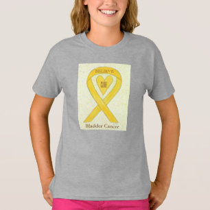 T-shirt Cancer de la vessie Yellow Sensibilisation au ruba