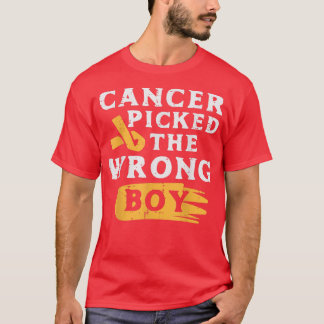 T-shirt Cancer De L'Enfance A Choisi Le Mauvais Garçon Sen