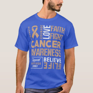 T-shirt Cancer de l'enfance Force, courage et foi 1158