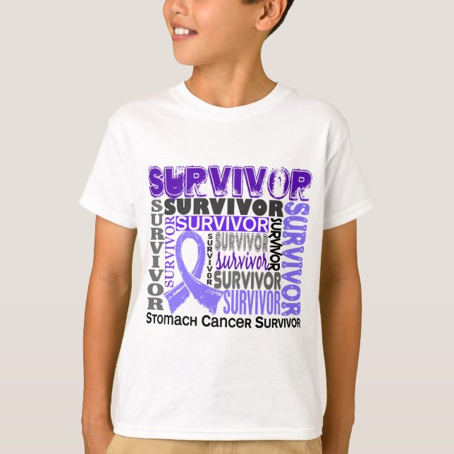 T-shirt Cancer de l'estomac du survivant 10 (Devant)