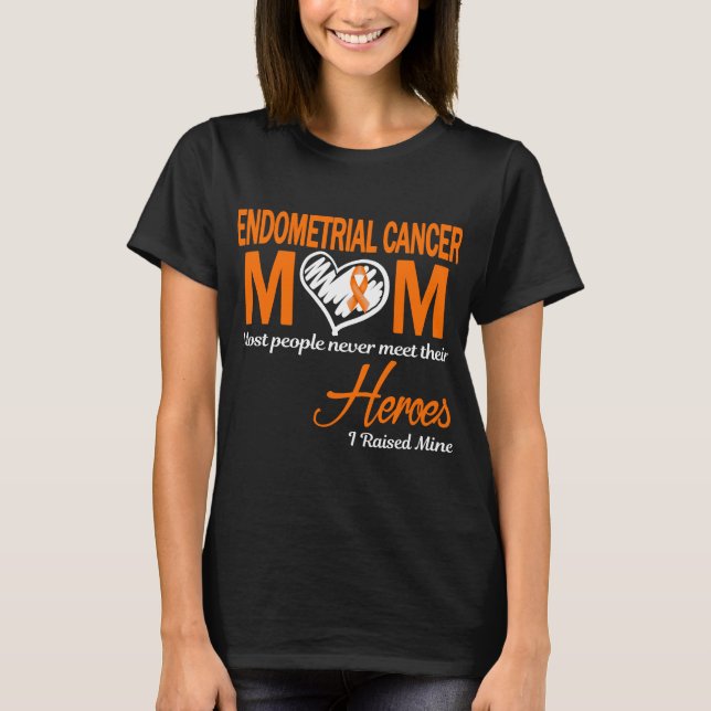 T-shirt Cancer de l'estomac Maman J'ai levé la mienne (Devant)