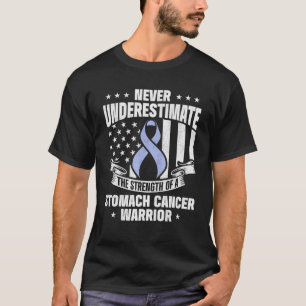 T-shirt Cancer de l'estomac Survivant de combat puissance