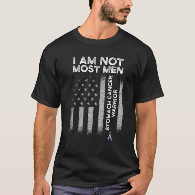 T-shirt Cancer de l'estomac Survivant La plupart des homme (Devant)