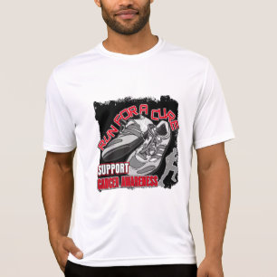 T-shirt Cancer de poumon - course d'hommes pour un