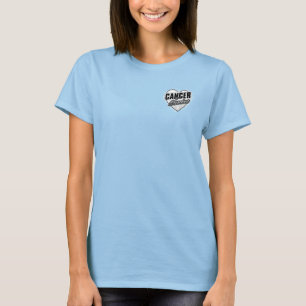 T-shirt Cancer de poumon de survivant de ruban de coeur
