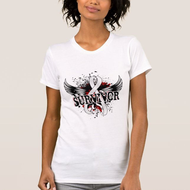 T-shirt Cancer de poumon du survivant 16 (Devant)