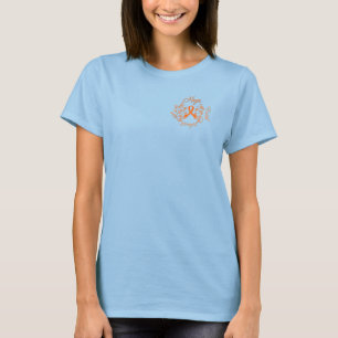 T-shirt Cancer de rein de force d'amour de foi d'espoir