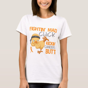 T-shirt Cancer de rein de poussin de Fightin avec le ruban