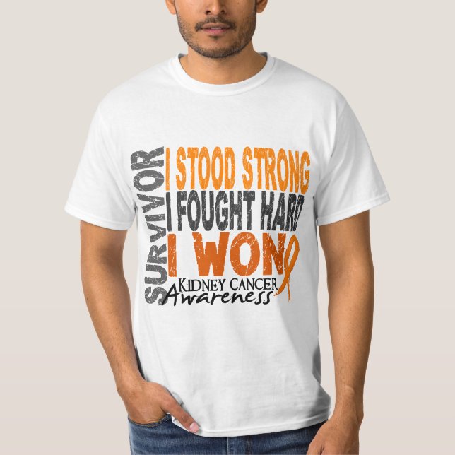 T-shirt Cancer de rein du survivant 4 (Devant)