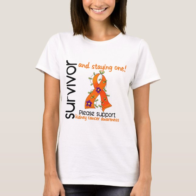 T-shirt Cancer de rein du survivant 9 (Devant)