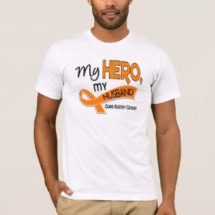 T-shirt Cancer de rein MON HÉROS MON MARI 42