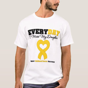 T-shirt Cancer d'enfance chaque Mlle My Daughter du jour I