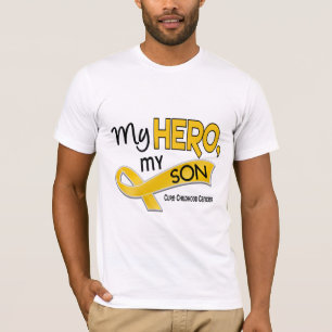 T-shirt Cancer d'enfance MON HÉROS MON FILS 42