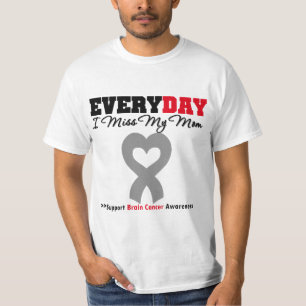 T-shirt Cancer du cerveau chaque Mlle My Mom du jour I
