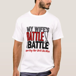 T-shirt Cancer du cerveau MA BATAILLE TROP 1 épouse