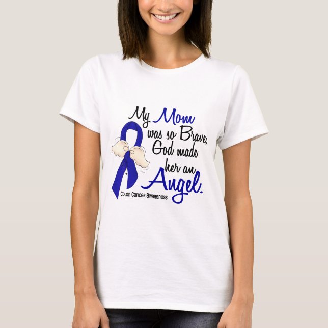 T-shirt Cancer du colon de maman de l'ange 2 (Devant)