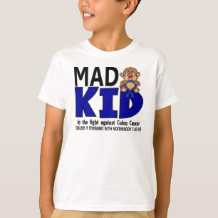 T-shirt Cancer du colon fou d'enfant