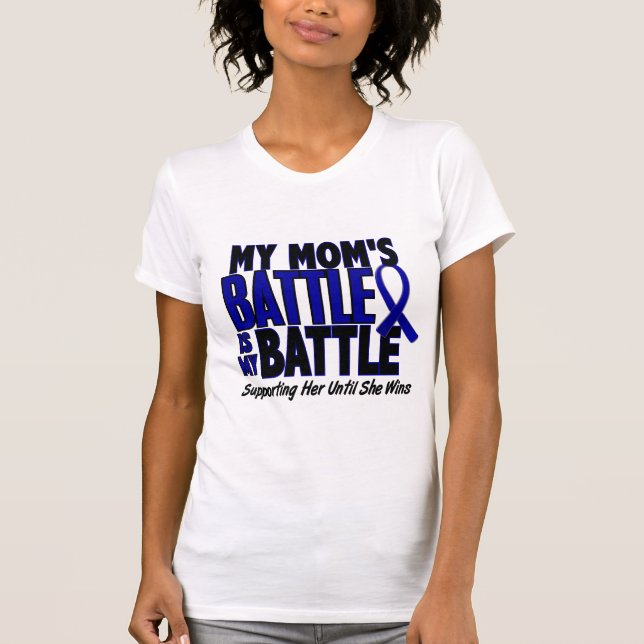 T-shirt Cancer du colon MA BATAILLE TROP 1 maman (Devant)