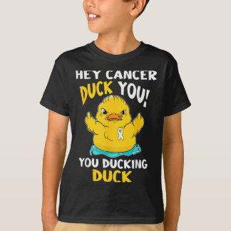 T-shirt Cancer du poumon Guerrier Conception de canard ens
