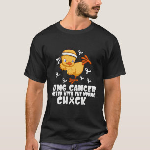 T-shirt Cancer Du Poumon Mis Au Courant Avec Le Mauvais Po
