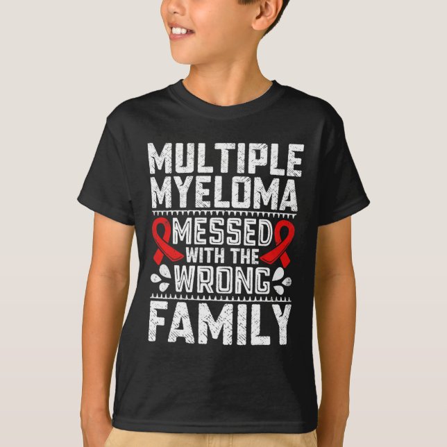 T-shirt Cancer du Sang Survivant Cellule plasmatique Myélo (Devant)