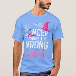 T-shirt Cancer du sein Choisir la mauvaise sorcière Hallow