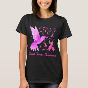T-shirt Cancer du sein Colibri Pink Sunflower Ca du sein